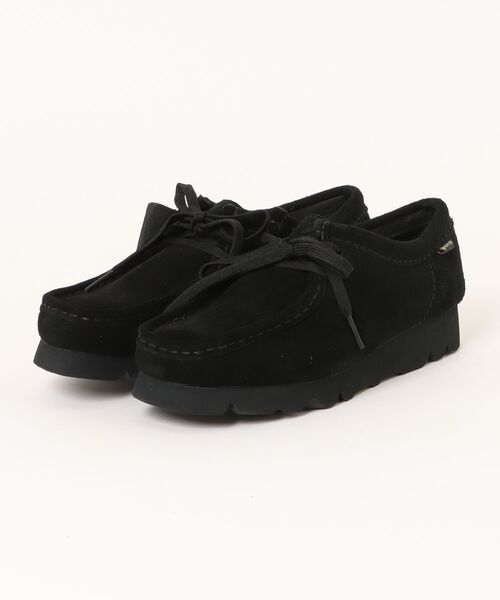 Clarks(クラークス)の「Clarks/クラークス/Wallabee GTX(モカシン/デッキシューズ・レディース・ブラック・4.5/5.5/5)」の1枚目の写真
