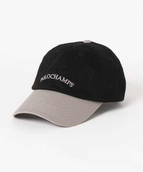 POLOCHAMPS(ポロチャンプス)の「POLOCHAMPSバイカラーキャップ(キャップ・レディース・ブラック/ブルー/ライトベージュ・FREE)」の2枚目の写真