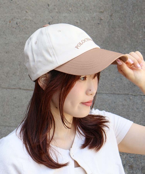 POLOCHAMPS(ポロチャンプス)の「POLOCHAMPSバイカラーキャップ(キャップ・レディース・ブラック/ブルー/ライトベージュ・FREE)」の4枚目の写真