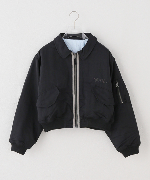P.A.M.(パム)の「P.A.M. / パム THE WAVE FIELD REVERSIBLE FLIGHT JACKET(その他アウター・レディース・ブラック・SMALL)」の1枚目の写真
