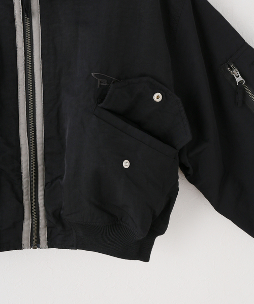 P.A.M.(パム)の「P.A.M. / パム THE WAVE FIELD REVERSIBLE FLIGHT JACKET(その他アウター・レディース・ブラック・SMALL)」の4枚目の写真
