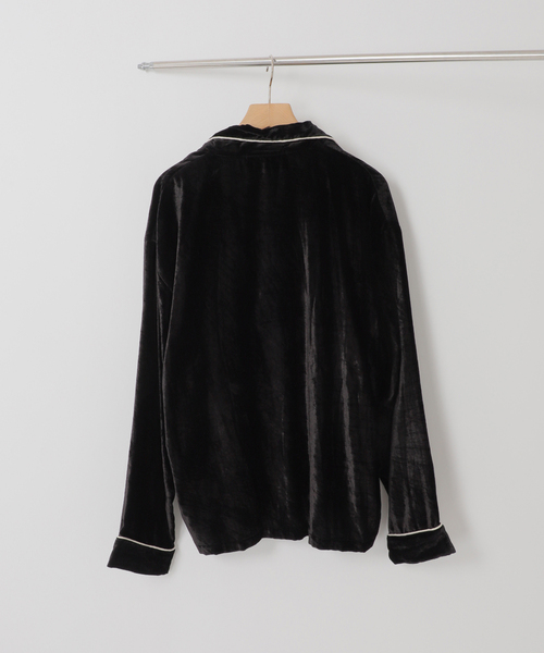 Couture d'adam(クチュールドアダム)の「COUTURE D’ADAM (クチュール ド アダム) Velvet Piping シャツ(シャツ/ブラウス・メンズ・ブラック・42/40)」の5枚目の写真