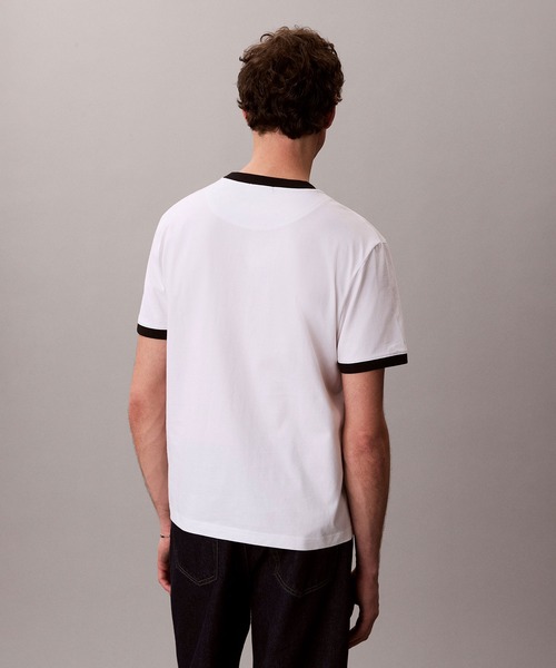 Calvin Klein(カルバン・クライン)の「【ZOZO限定】ユニセックス グラフィックTシャツ(Tシャツ/カットソー・メンズ・ブラック/ホワイト・L/M/S)」の4枚目の写真