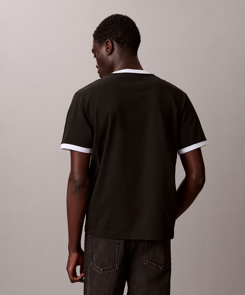 Calvin Klein(カルバン・クライン)の「【ZOZO限定】ユニセックス グラフィックTシャツ(Tシャツ/カットソー・メンズ・ブラック/ホワイト・L/M/S)」の8枚目の写真