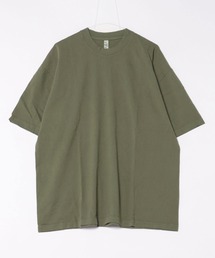 【es】【LOS ANGELES APPAREL】6.5oz Garment Dye CrewNeck T