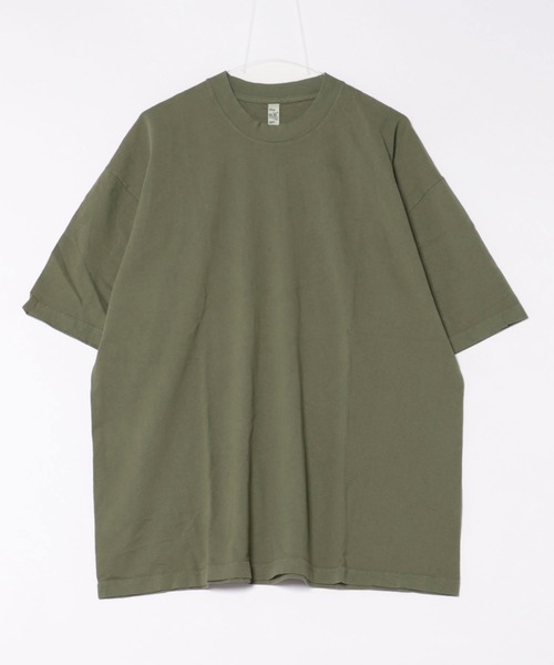 LOS ANGELES APPAREL(ロサンゼルスアパレル)の「【es】【LOS ANGELES APPAREL】6.5oz Garment Dye CrewNeck T(Tシャツ/カットソー・レディース・グリーン/オレンジ/クリアブルー/パープル系/アーミー/ホワイト/ブラック/ライトグレー・MEDIUM/XX-LARGE/SMALL/X-LARGE/LARGE)」の1枚目の写真