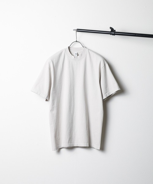 LOS ANGELES APPAREL(ロサンゼルスアパレル)の「【es】【LOS ANGELES APPAREL】6.5oz Garment Dye CrewNeck T(Tシャツ/カットソー・レディース・グリーン/オレンジ/クリアブルー/パープル系/アーミー/ホワイト/ブラック/ライトグレー・MEDIUM/XX-LARGE/SMALL/X-LARGE/LARGE)」の4枚目の写真