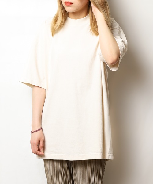LOS ANGELES APPAREL(ロサンゼルスアパレル)の「【es】【LOS ANGELES APPAREL】6.5oz Garment Dye CrewNeck T(Tシャツ/カットソー・レディース・グリーン/オレンジ/クリアブルー/パープル系/アーミー/ホワイト/ブラック/ライトグレー・MEDIUM/XX-LARGE/SMALL/X-LARGE/LARGE)」の15枚目の写真