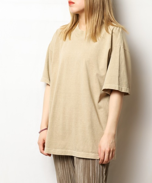 LOS ANGELES APPAREL(ロサンゼルスアパレル)の「【es】【LOS ANGELES APPAREL】6.5oz Garment Dye CrewNeck T(Tシャツ/カットソー・レディース・グリーン/オレンジ/クリアブルー/パープル系/アーミー/ホワイト/ブラック/ライトグレー・MEDIUM/XX-LARGE/SMALL/X-LARGE/LARGE)」の16枚目の写真