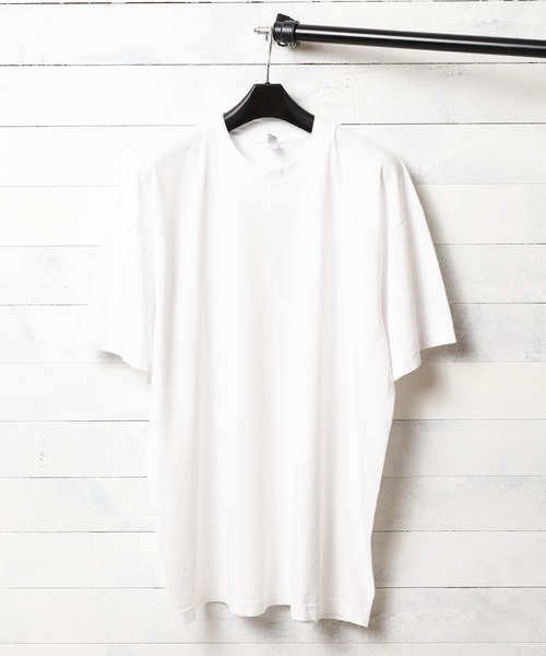 LOS ANGELES APPAREL(ロサンゼルスアパレル)の「【es】【LOS ANGELES APPAREL】6.5oz Garment Dye CrewNeck T(Tシャツ/カットソー・レディース・グリーン/オレンジ/クリアブルー/パープル系/アーミー/ホワイト/ブラック/ライトグレー・MEDIUM/XX-LARGE/SMALL/X-LARGE/LARGE)」の18枚目の写真