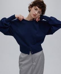 Ameri（アメリ）の「LOW BASIC WAIST STOP KNIT TOP（ニット/セーター）」