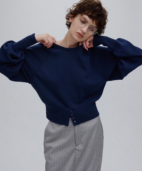 LOW BASIC WAIST STOP KNIT TOP（ニット/セーター）｜Ameri（アメリ