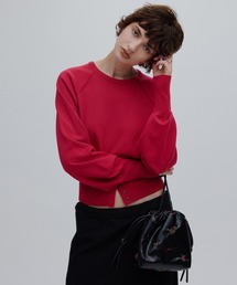 Ameri（アメリ）の「LOW BASIC WAIST STOP KNIT TOP（ニット/セーター）」