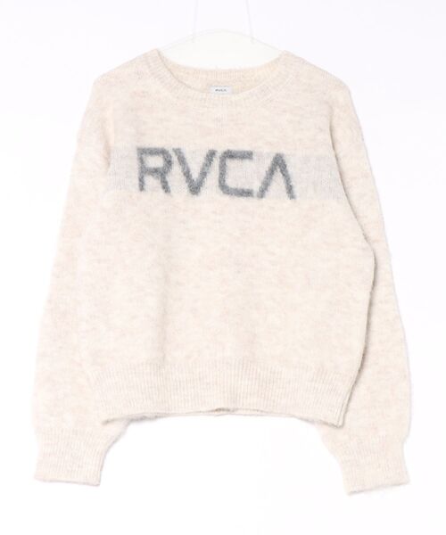 RVCA(ルーカ)の「RVCA ウィメンズ BIG RVCA SHAGY KNIT セーター 【2026年秋冬モデル】(ニット/セーター・レディース・ブラック/グレー/ホワイト系その他・MEDIUM/SMALL)」の2枚目の写真