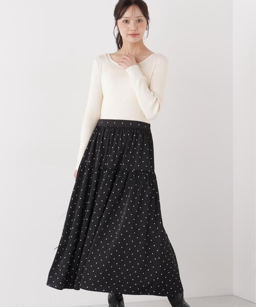 PROPORTION BODY DRESSING(プロポーションボディドレッシング)の「ドットティアードニットドッキングワンピース / 1216240007(ワンピース・レディース・ブラウン/ホワイト系その他・P/S/MEDIUM)」の13枚目の写真
