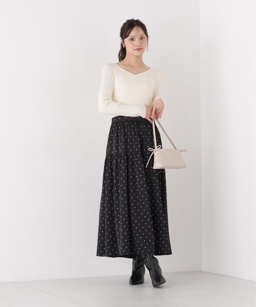 PROPORTION BODY DRESSING(プロポーションボディドレッシング)の「ドットティアードニットドッキングワンピース / 1216240007(ワンピース・レディース・ブラウン/ホワイト系その他・P/S/MEDIUM)」の16枚目の写真