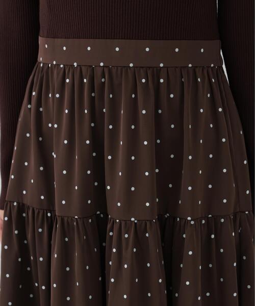 PROPORTION BODY DRESSING(プロポーションボディドレッシング)の「ドットティアードニットドッキングワンピース / 1216240007(ワンピース・レディース・ブラウン/ホワイト系その他・P/S/MEDIUM)」の9枚目の写真