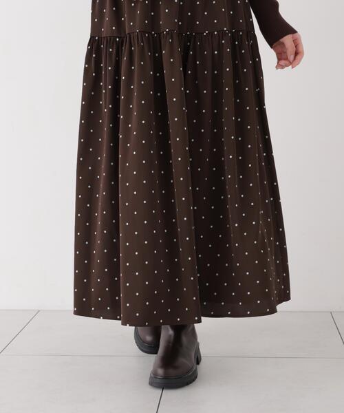 PROPORTION BODY DRESSING(プロポーションボディドレッシング)の「ドットティアードニットドッキングワンピース / 1216240007(ワンピース・レディース・ブラウン/ホワイト系その他・P/S/MEDIUM)」の10枚目の写真