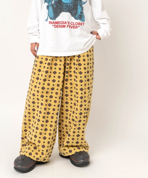 RNA(アールエヌエー)の「R4498 スモールパターンイージーパンツ(その他パンツ・レディース・マスタード/ライトグリーン・MEDIUM)」の11枚目の写真