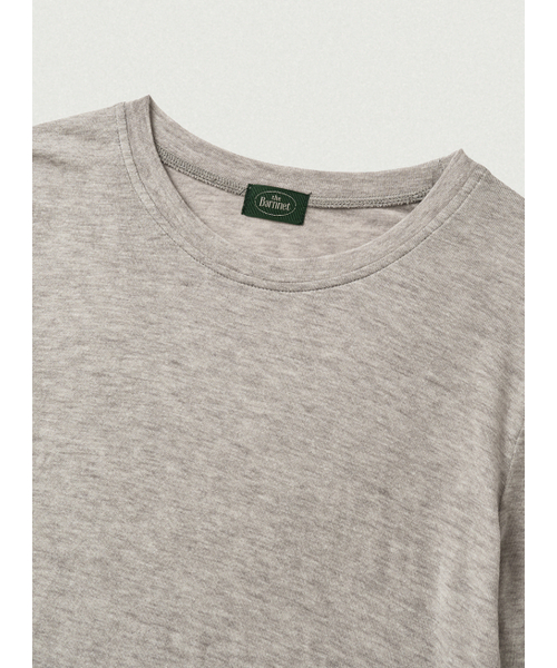 The Barnnet(ザバーネット)の「ソフトスリムウールテンセルTシャツ_メランジグレー(Tシャツ/カットソー・レディース・その他・SMALL/MEDIUM)」の3枚目の写真