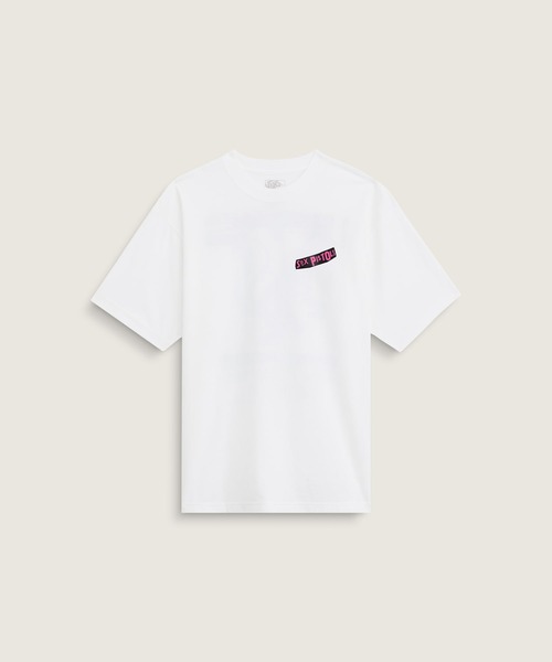 VANS(バンズ)の「Sex Pistols Run Wild on the Green Tシャツ / Sex Pistols Run Wild on the Green SS Tee White VN00134SWHT1(Tシャツ/カットソー・メンズ・ホワイト・LARGE/X-LARGE/MEDIUM)」の4枚目の写真