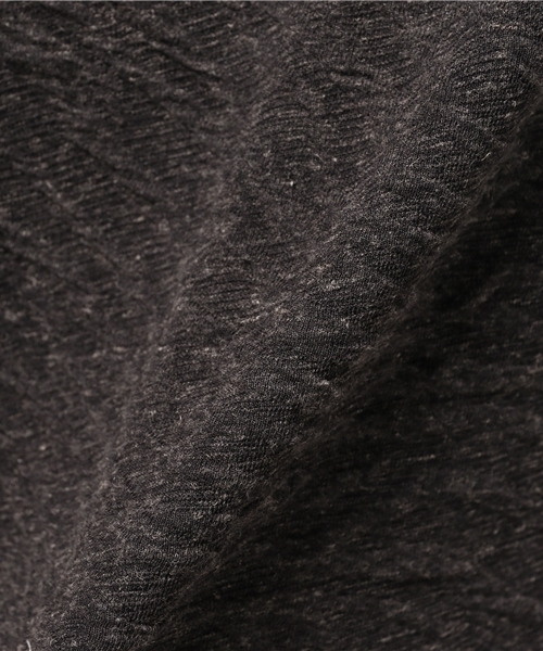 HAMNETT（ハムネット）の「【HAMNETT】 スウェルジャガードVカットソー / カットソー（Tシャツ/カットソー・メンズ・ホワイト/ブラック/グレー・M/L/S）」の9枚目の写真