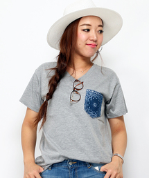 VENCEEXCHANGE | 柄ポケット半袖T(Tシャツ/カットソー)