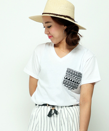VENCEEXCHANGE | 柄ポケット半袖T(Tシャツ/カットソー)