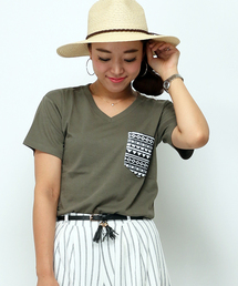 VENCEEXCHANGE | 柄ポケット半袖T(Tシャツ/カットソー)