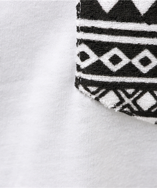 VENCEEXCHANGE(ヴァンスエクスチェンジ)の「柄ポケット半袖T(Tシャツ/カットソー・レディース・ホワイト/オフホワイト/グレー/オレンジ/ダークグリーン/コーラル/オリーブ/ネイビー・MEDIUM)」の19枚目の写真