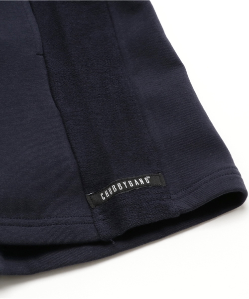 CHUBBYGANG（チャビーギャング）の「裏毛ワイドハーフパンツ（その他パンツ・キッズ・ブラック/ネイビー・110/130/100/120/150/140/160）」の5枚目の写真