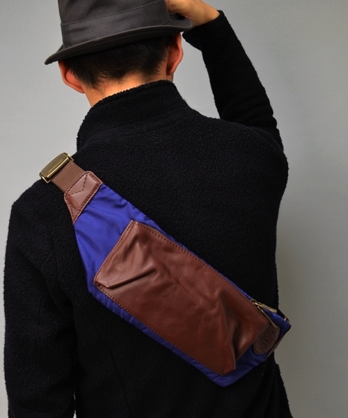 Orobianco（オロビアンコ）の「OROBIANCO for SHIPS: ナイロン ミニバッグ(ショルダー)■（ショルダーバッグ・メンズ・カーキ/ワイン/ライトグリーン/ライトブルー/ブラック/ネイビー/ブルー/オリーブ/イエロー/グリーン/ロイヤルブルー・ONE SIZE）」の9枚目の写真