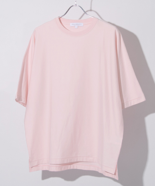 URBAN RESEARCH（アーバンリサーチ）の「UR スーピマドルマンルーズTシャツ（Tシャツ/カットソー・メンズ・ライトピンク/ライトブルー/ブラック/グリーン系その他/ホワイト・LARGE/MEDIUM）」の5枚目の写真