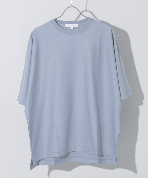 URBAN RESEARCH（アーバンリサーチ）の「UR スーピマドルマンルーズTシャツ（Tシャツ/カットソー・メンズ・ライトピンク/ライトブルー/ブラック/グリーン系その他/ホワイト・LARGE/MEDIUM）」の4枚目の写真