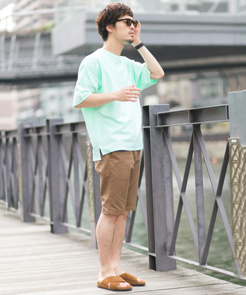 URBAN RESEARCH（アーバンリサーチ）の「UR スーピマドルマンルーズTシャツ（Tシャツ/カットソー・メンズ・ライトピンク/ライトブルー/ブラック/グリーン系その他/ホワイト・LARGE/MEDIUM）」の9枚目の写真