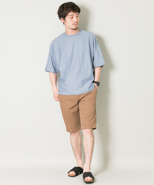 URBAN RESEARCH（アーバンリサーチ）の「UR スーピマドルマンルーズTシャツ（Tシャツ/カットソー・メンズ・ライトピンク/ライトブルー/ブラック/グリーン系その他/ホワイト・LARGE/MEDIUM）」の22枚目の写真