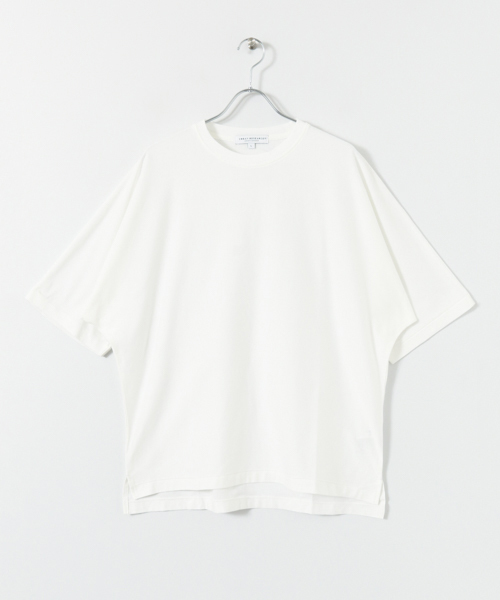 URBAN RESEARCH（アーバンリサーチ）の「UR スーピマドルマンルーズTシャツ（Tシャツ/カットソー・メンズ・ライトピンク/ライトブルー/ブラック/グリーン系その他/ホワイト・LARGE/MEDIUM）」の18枚目の写真