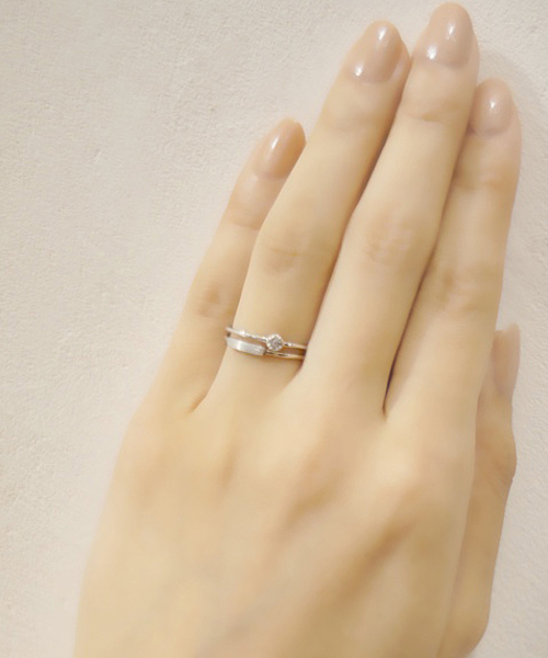 KU-CROISSANT(クークロワッサン)の「【silver】シンプルリング(リング・レディース・シルバー/ゴールド・#11/#13/#9/#12)」の2枚目の写真