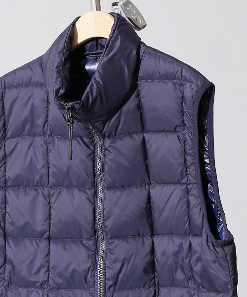 417 EDIFICE（フォーワンセブンエディフィス）の「◇TAION / タイオン HI NECK W-ZIP DOWN VEST（ダウンベスト・メンズ・ネイビー/ブラック/グリーン・X-LARGE/MEDIUM/LARGE/SMALL）」の3枚目の写真