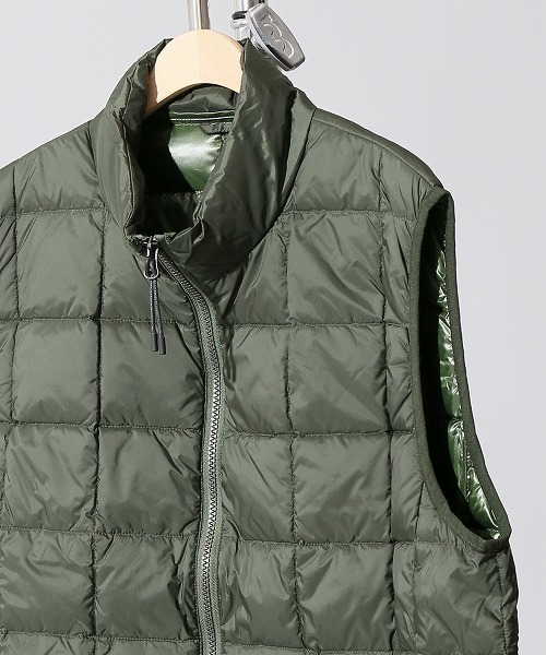 417 EDIFICE（フォーワンセブンエディフィス）の「◇TAION / タイオン HI NECK W-ZIP DOWN VEST（ダウンベスト・メンズ・ネイビー/ブラック/グリーン・X-LARGE/MEDIUM/LARGE/SMALL）」の2枚目の写真