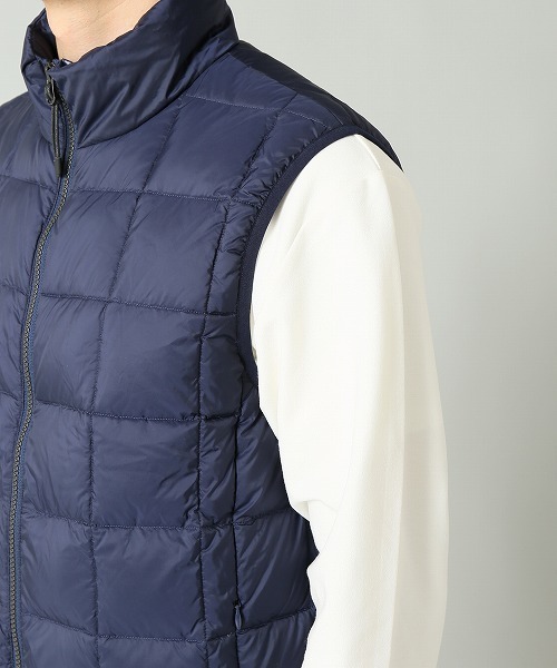417 EDIFICE（フォーワンセブンエディフィス）の「◇TAION / タイオン HI NECK W-ZIP DOWN VEST（ダウンベスト・メンズ・ネイビー/ブラック/グリーン・X-LARGE/MEDIUM/LARGE/SMALL）」の16枚目の写真