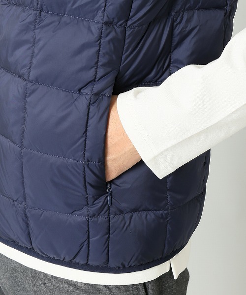417 EDIFICE（フォーワンセブンエディフィス）の「◇TAION / タイオン HI NECK W-ZIP DOWN VEST（ダウンベスト・メンズ・ネイビー/ブラック/グリーン・X-LARGE/MEDIUM/LARGE/SMALL）」の19枚目の写真