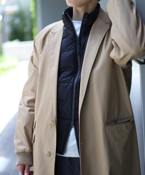 417 EDIFICE（フォーワンセブンエディフィス）の「◇TAION / タイオン HI NECK W-ZIP DOWN VEST（ダウンベスト・メンズ・ネイビー/ブラック/グリーン・X-LARGE/MEDIUM/LARGE/SMALL）」の10枚目の写真