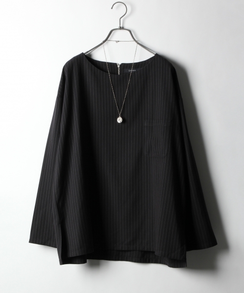 RAGEBLUE（レイジブルー）の「切り替えプルオーバーシャツ/769578（シャツ/ブラウス・メンズ・ブラック/ネイビー/グレー系その他/ブラック系その他・SMALL/MEDIUM/LARGE）」の2枚目の写真