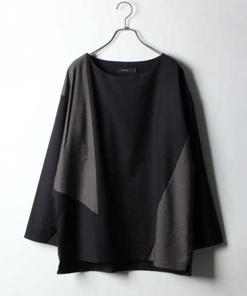 RAGEBLUE（レイジブルー）の「切り替えプルオーバーシャツ/769578（シャツ/ブラウス・メンズ・ブラック/ネイビー/グレー系その他/ブラック系その他・SMALL/MEDIUM/LARGE）」の4枚目の写真
