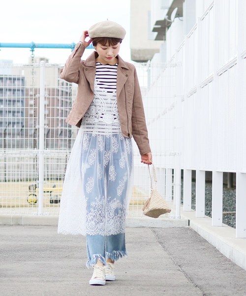 reca（レカ）の「フェイクスウェードダブルライダースジャケット（ライダースジャケット・レディース・スミクロ/グレー系その他/ブラウン/キャメル/ピンクベージュ・M）」の8枚目の写真