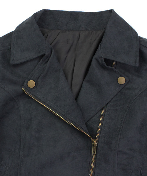 reca（レカ）の「フェイクスウェードダブルライダースジャケット（ライダースジャケット・レディース・スミクロ/グレー系その他/ブラウン/キャメル/ピンクベージュ・M）」の17枚目の写真