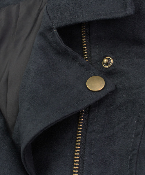 reca（レカ）の「フェイクスウェードダブルライダースジャケット（ライダースジャケット・レディース・スミクロ/グレー系その他/ブラウン/キャメル/ピンクベージュ・M）」の9枚目の写真