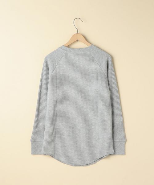 coen(コーエン)の「【新色登場】サーマルクルーネックカットソー(Tシャツ/カットソー・レディース・オフホワイト/ライトピンク/ネイビー/グレー/ライトブルー・MEDIUM/LARGE)」の13枚目の写真