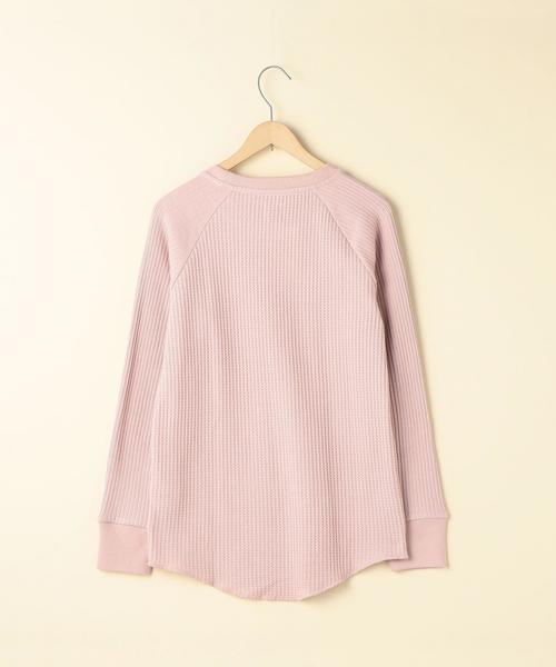 coen(コーエン)の「【新色登場】サーマルクルーネックカットソー(Tシャツ/カットソー・レディース・オフホワイト/ライトピンク/ネイビー/グレー/ライトブルー・MEDIUM/LARGE)」の10枚目の写真